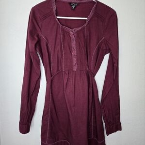 Volcom Magenta button blouse women’s Medium